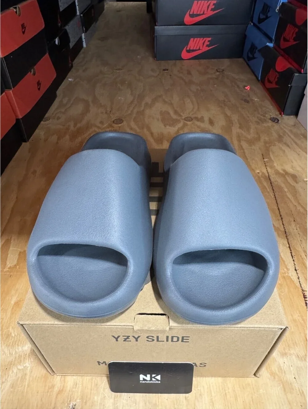 Adidas Yeezy Slides 'Slate Grey' ID2350 BRAND NEW MENS SIZE 6